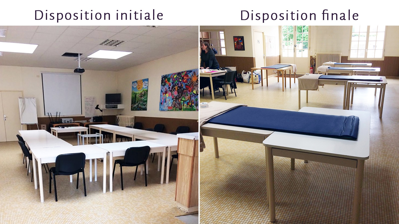 Disposition initiale et finale